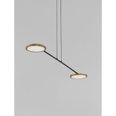 9695253 Висечка светилка 19,39W Лед 3000К 1881Лм SCOPE црна златна NOVA LUCE